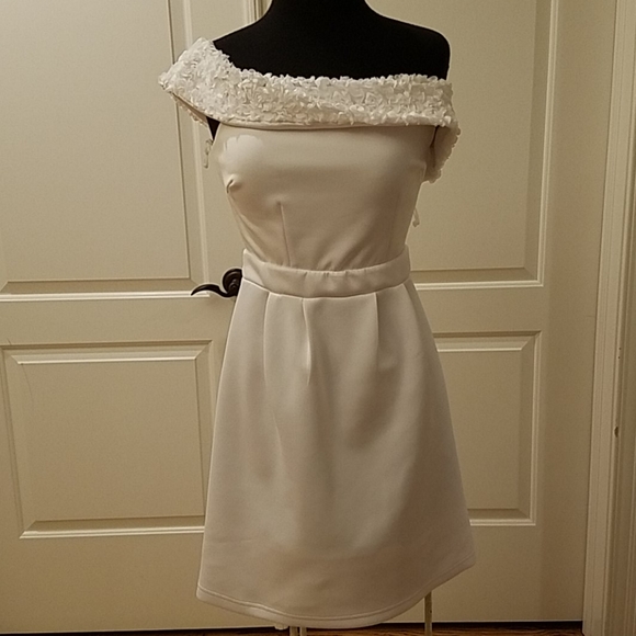 venus white cocktail dresses